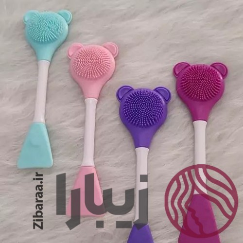 براش ماسک دو منظوره سیلیکونی طرح خرس