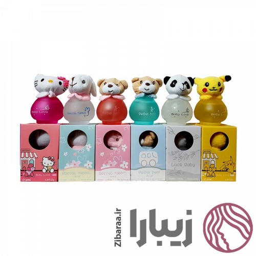 عطر و ادکلن عروسکی بچه‌گانه | رایحه‌های متنوع پسرانه و دخترانه | حجم ۵۰ میل
