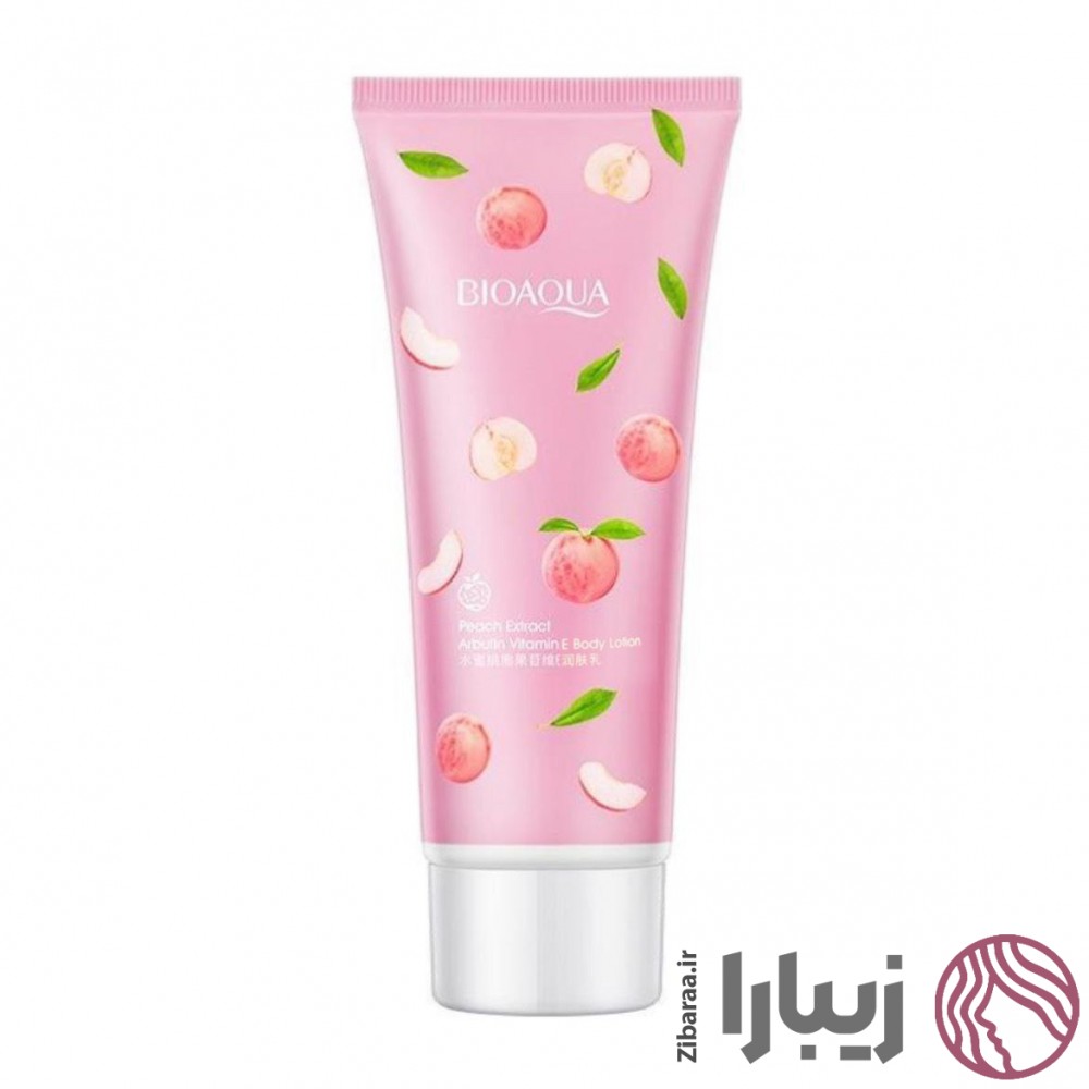 لوسیون بدن بیوآکوا مدل هلو - حجم 100 گرم