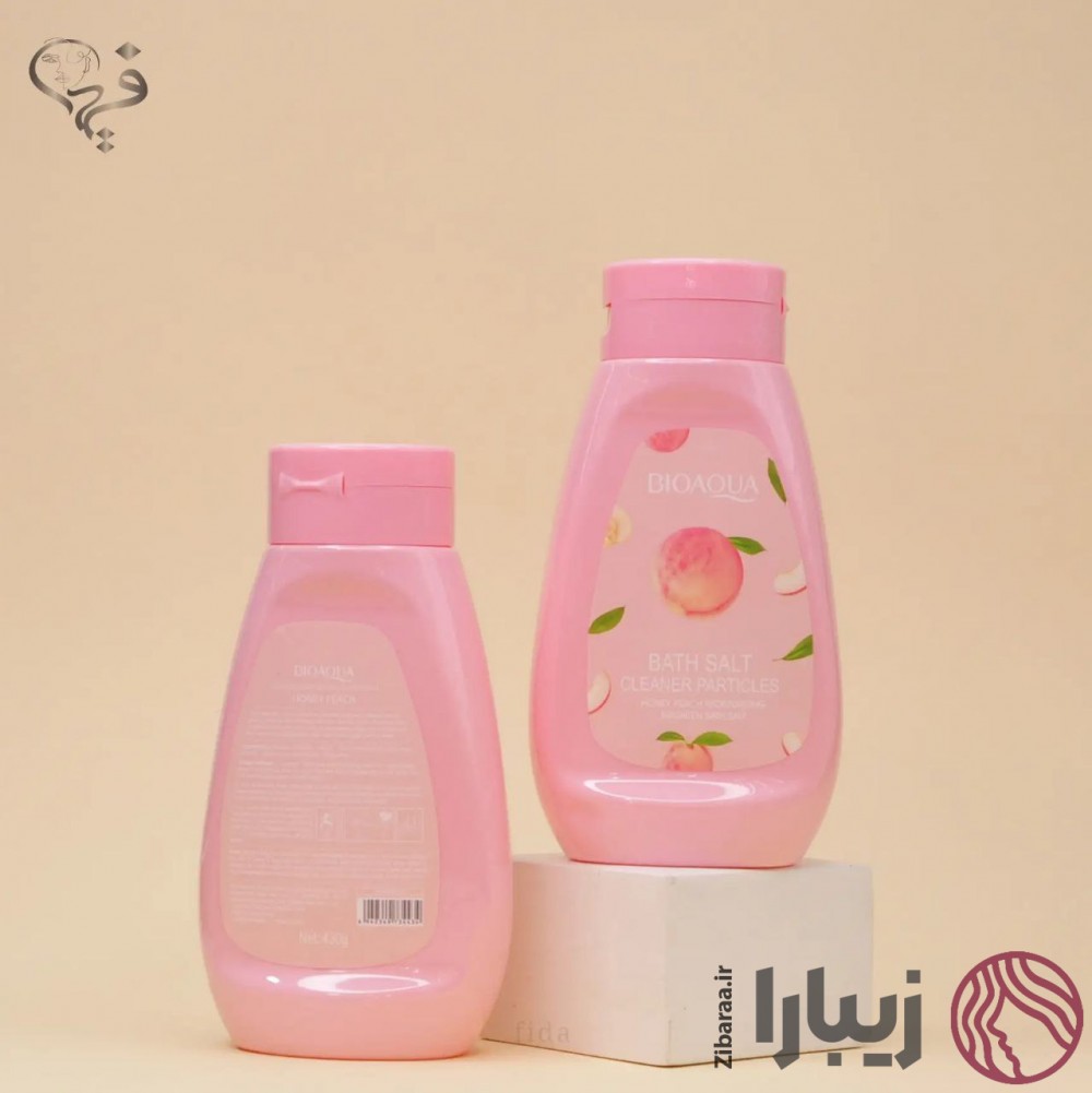 نمک بدن حجم ۴۳۰ میل هلو کاسه ای بیواکوا Bioaqua